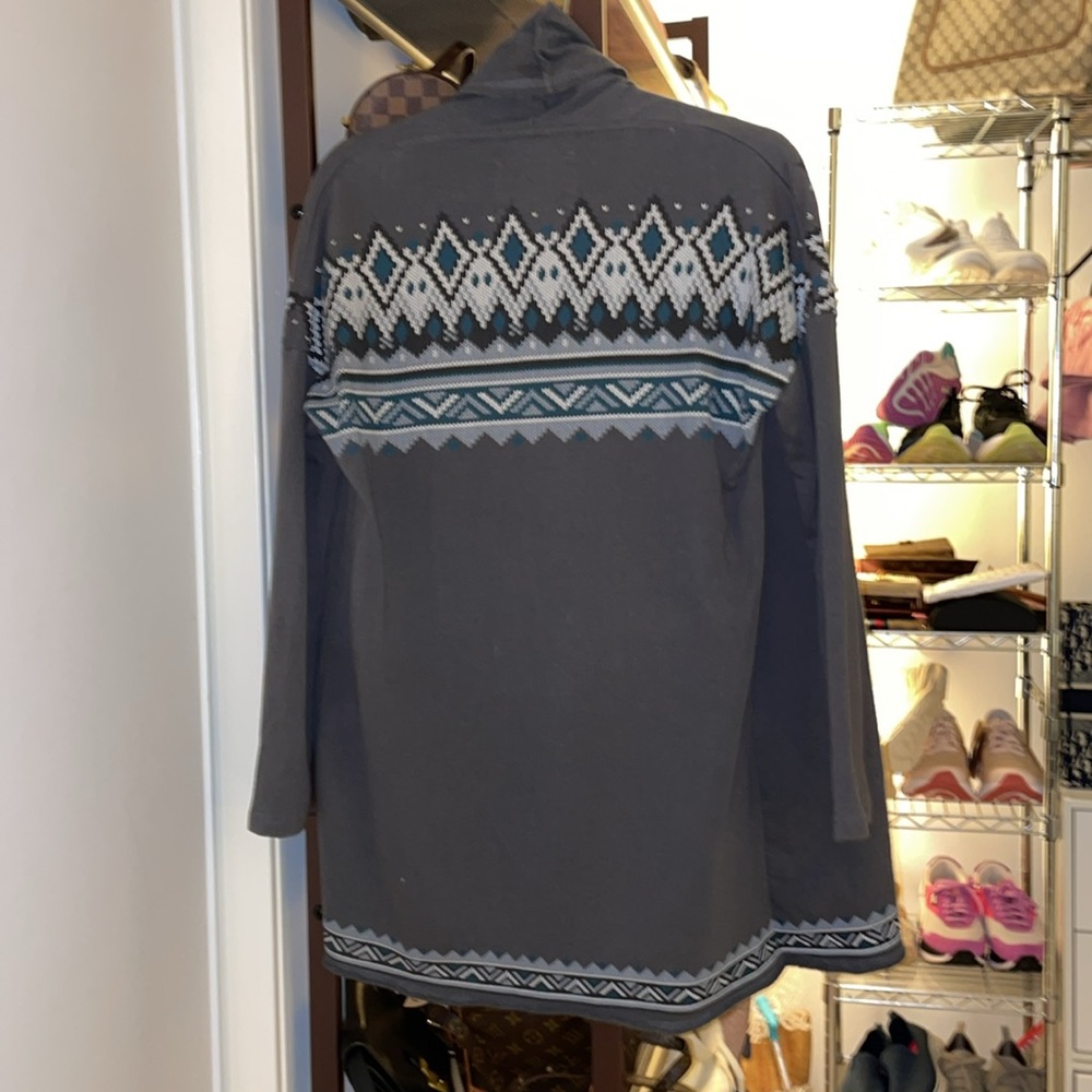 Grey Patterned Cardigan - Picture 2 of 2
